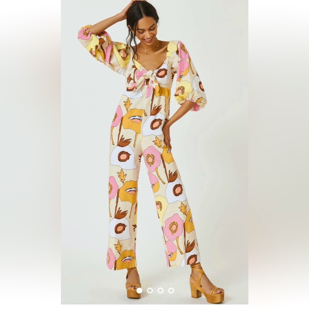 BELKAZAN RETRO FLOWER POWER JUMPSUIT